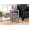 Monarch Specialties Accent Table - Grey Night Stand With Storage I 2138 - alternate 2